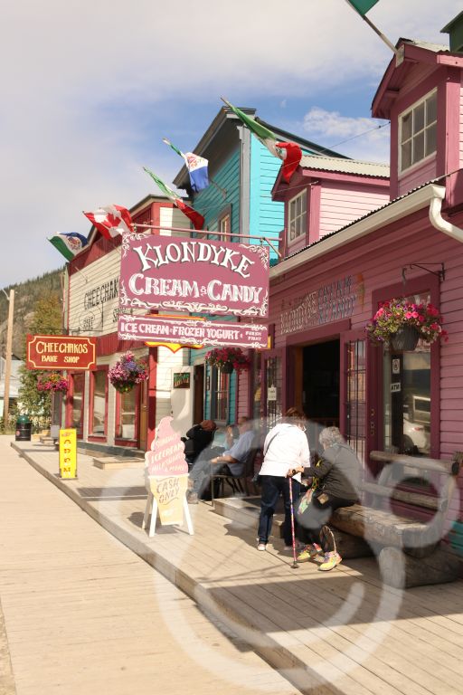 Front Street in Dawson City